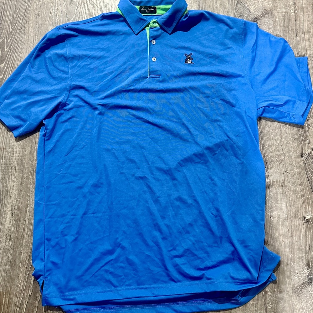 Vibrant Blue Polo Shirt with Logo